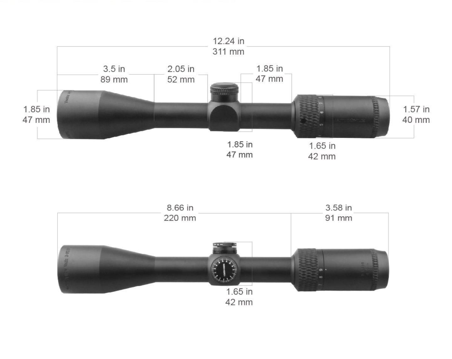 Vector Optics MATIZ 3-9X40 1'' SFP Tüfek Dürbünü